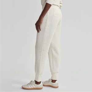 Varley The Slim Cuff Double Soft Pant 25 in Ivory Marl/Fleck- Women's XL